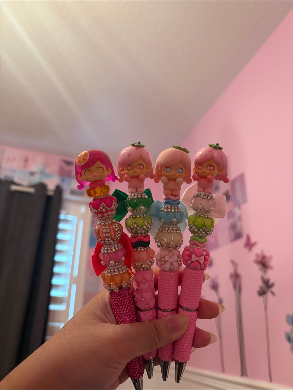 Fruit Girls Beaded Pens